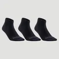 Decathlon Mid-Cut Sport Socks Artengo Rs160 Tri-Pack - Black Artengo