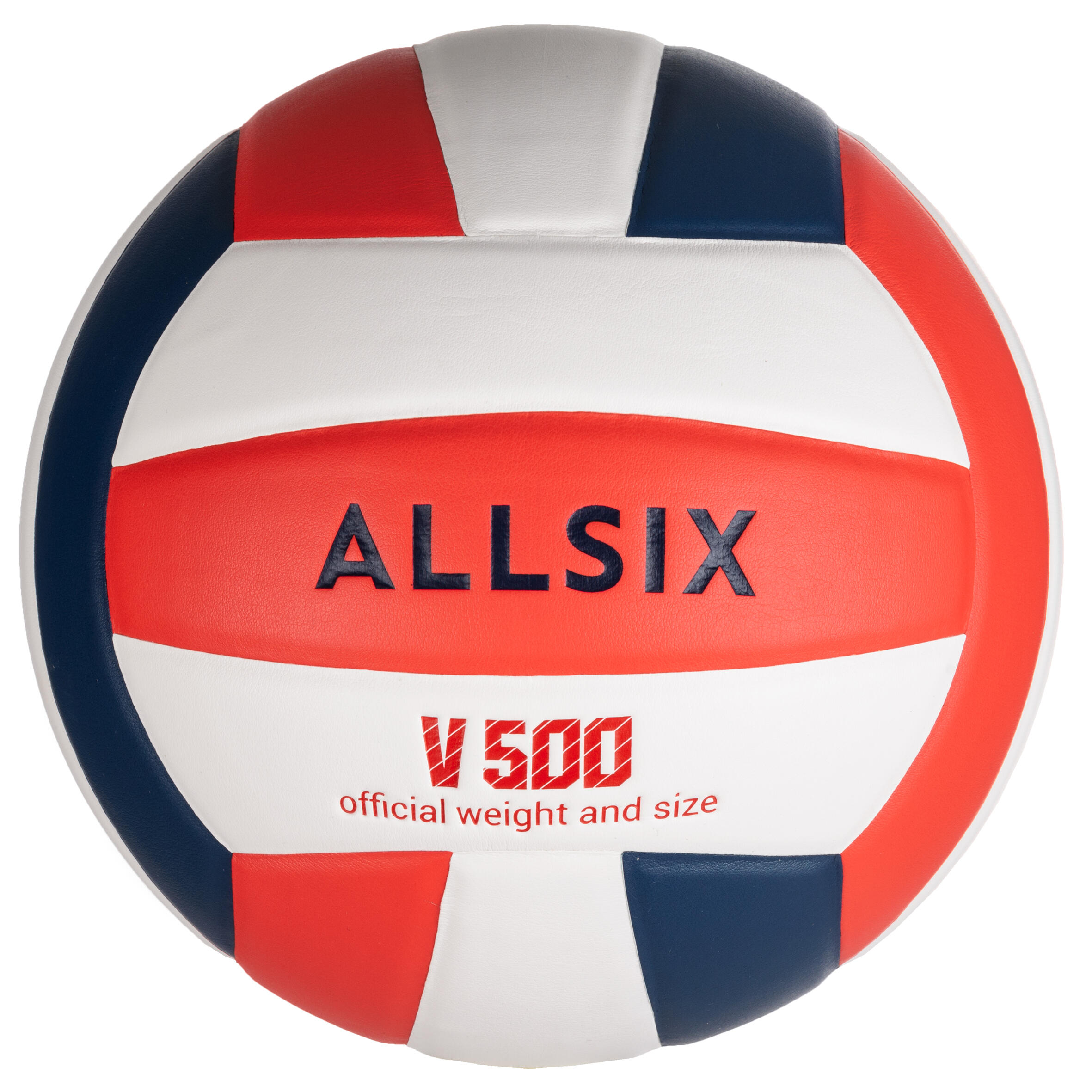 Decathlon Volleyball Ball Allsix V500 - White/Blue/Red Allsix