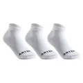 Decathlon Kids Mid-Cut Sport Socks Artengo Rs100 Tri-Pack - White Artengo