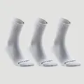 Decathlon High-Cut Sport Socks Artengo Rs100 Tri-Pack - White Artengo