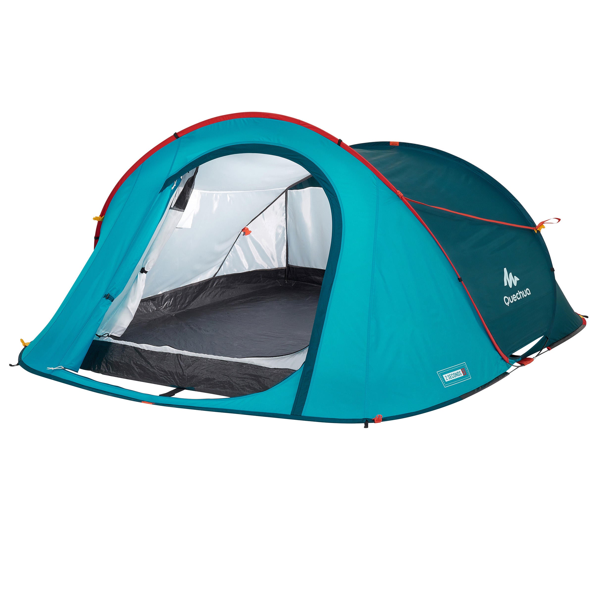 Decathlon Three-Person Camping Tent - Blue Quechua