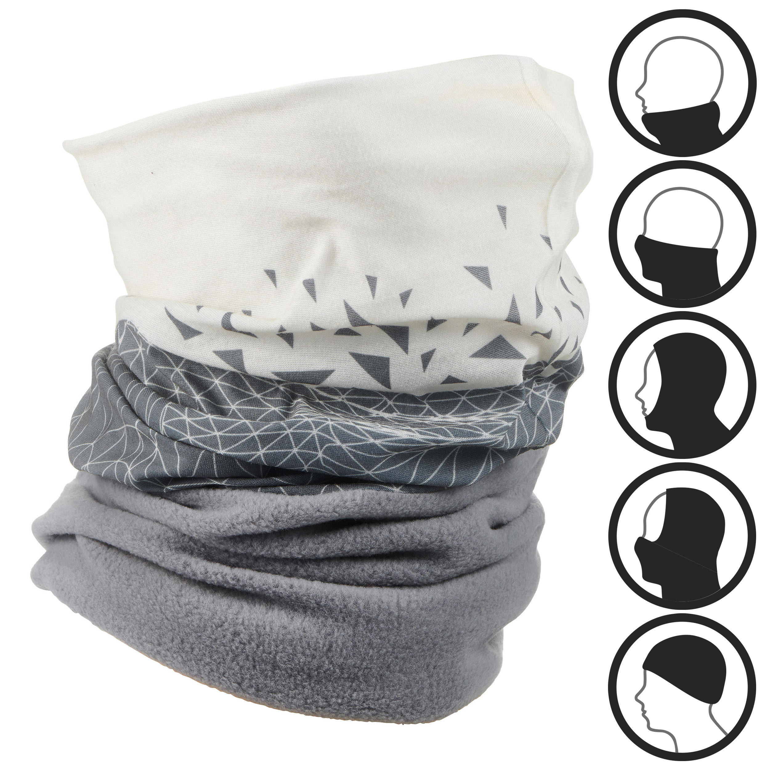 Decathlon Adult Ski Neck-Warmer Hug - Grey Wedze