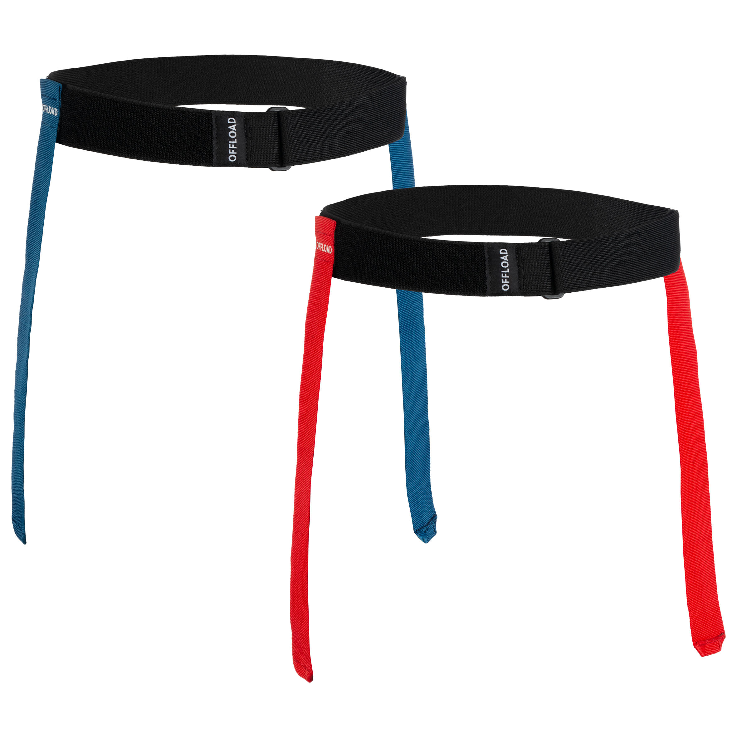 Decathlon Flag Rugby Belt Kit Offload R500 - Blue/Red Offload
