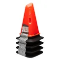 Decathlon 30Cm Weighted Training Cones Kipsta 4-Pack Modular - Orange Kipsta