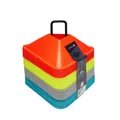 Decathlon Essential Training Flat Markers Kipsta 40-Pack - Yellow/Orange/Grey/Blue Kipsta