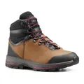 Decathlon W Waterproof Leather Mountain Trekking Boots - Mt100 Leather Forclaz