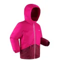 Decathlon Kids’ Warm And Waterproof Ski Jacket 100 Pink Wedze
