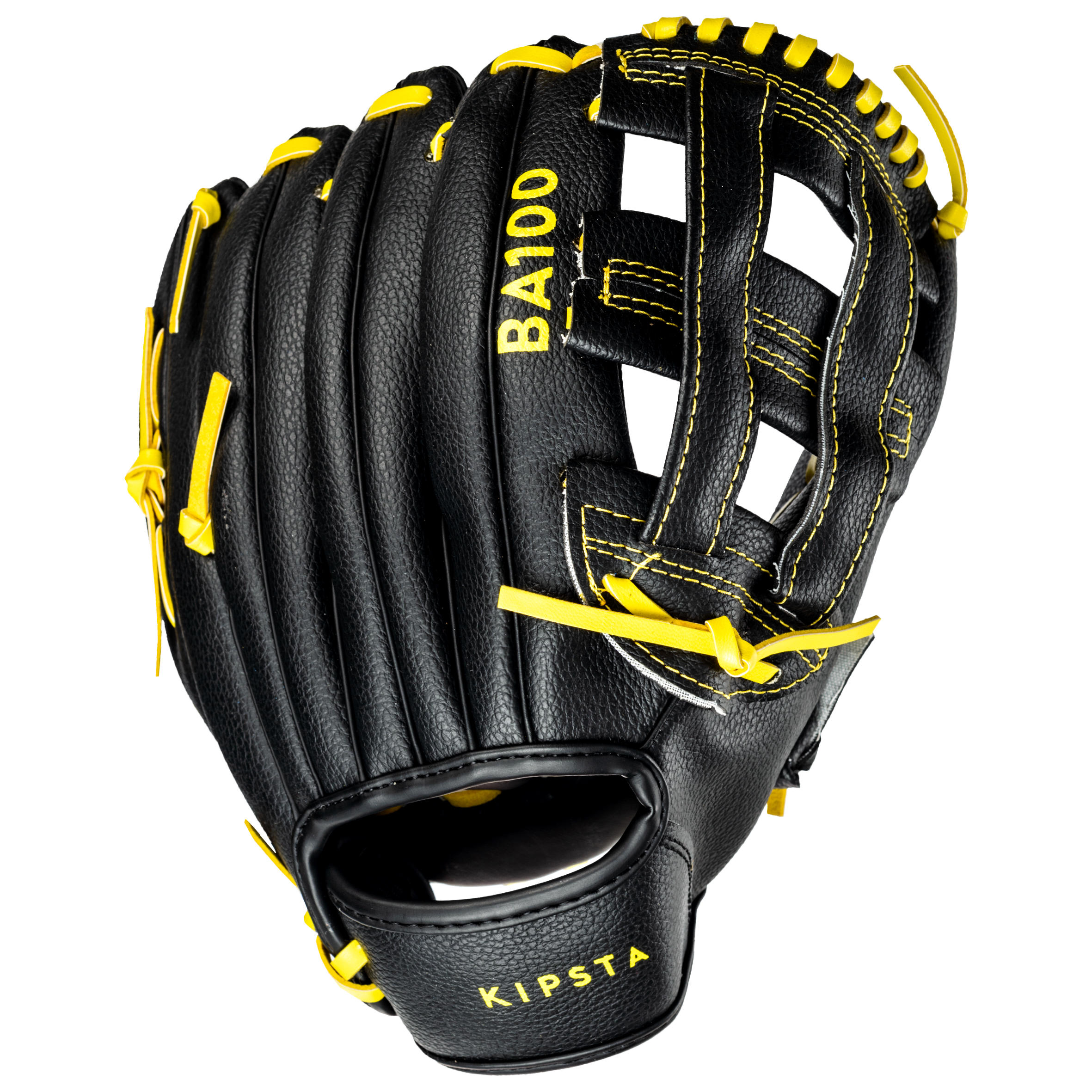 Decathlon Baseball Gloves Kipsta Ba100 ,9.5-10.5 Inch Right Hand Throw - Black Kipsta