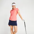Decathlon Women Golf Short-Sleeved Polo Shirt Inesis Breathable Ww500 - Pink Inesis