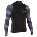 Decathlon Men'S Surfing Long Sleeve Uv Protection Top T-Shirt 500 - Black Olaian