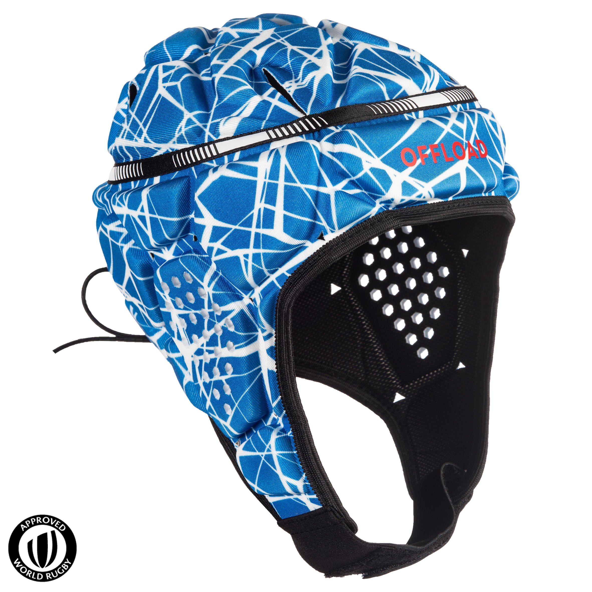 Decathlon Kids Rugby Scrum Cap Offload R500 - Blue/White Offload