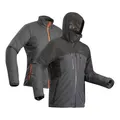 Decathlon Men'S 3-In-1 Waterproof Travel Trekking Jacket Travel 500 -10°C - Black Forclaz