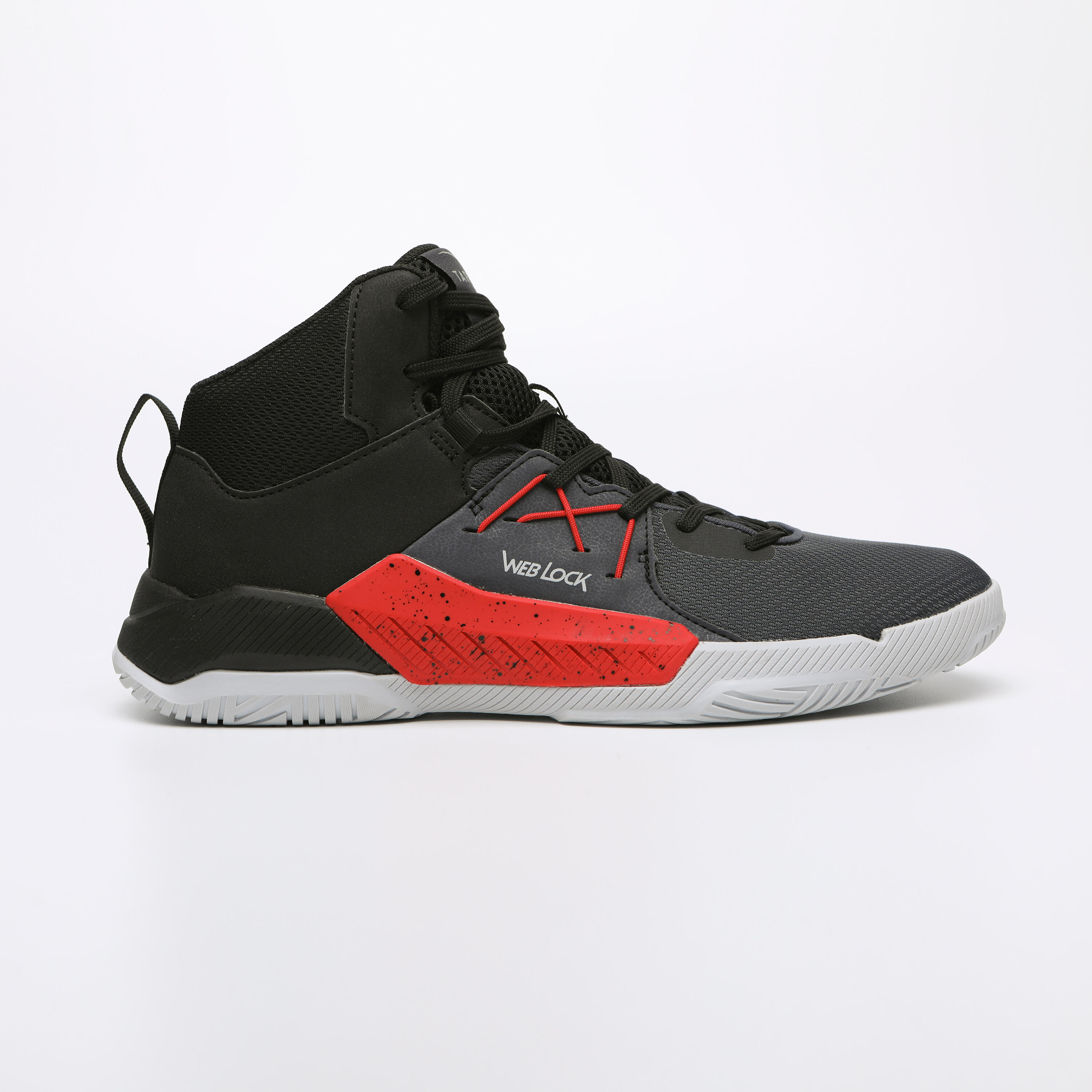 Decathlon Men Basketball Shoe Tarmak Protect 120 High - Black Tarmak