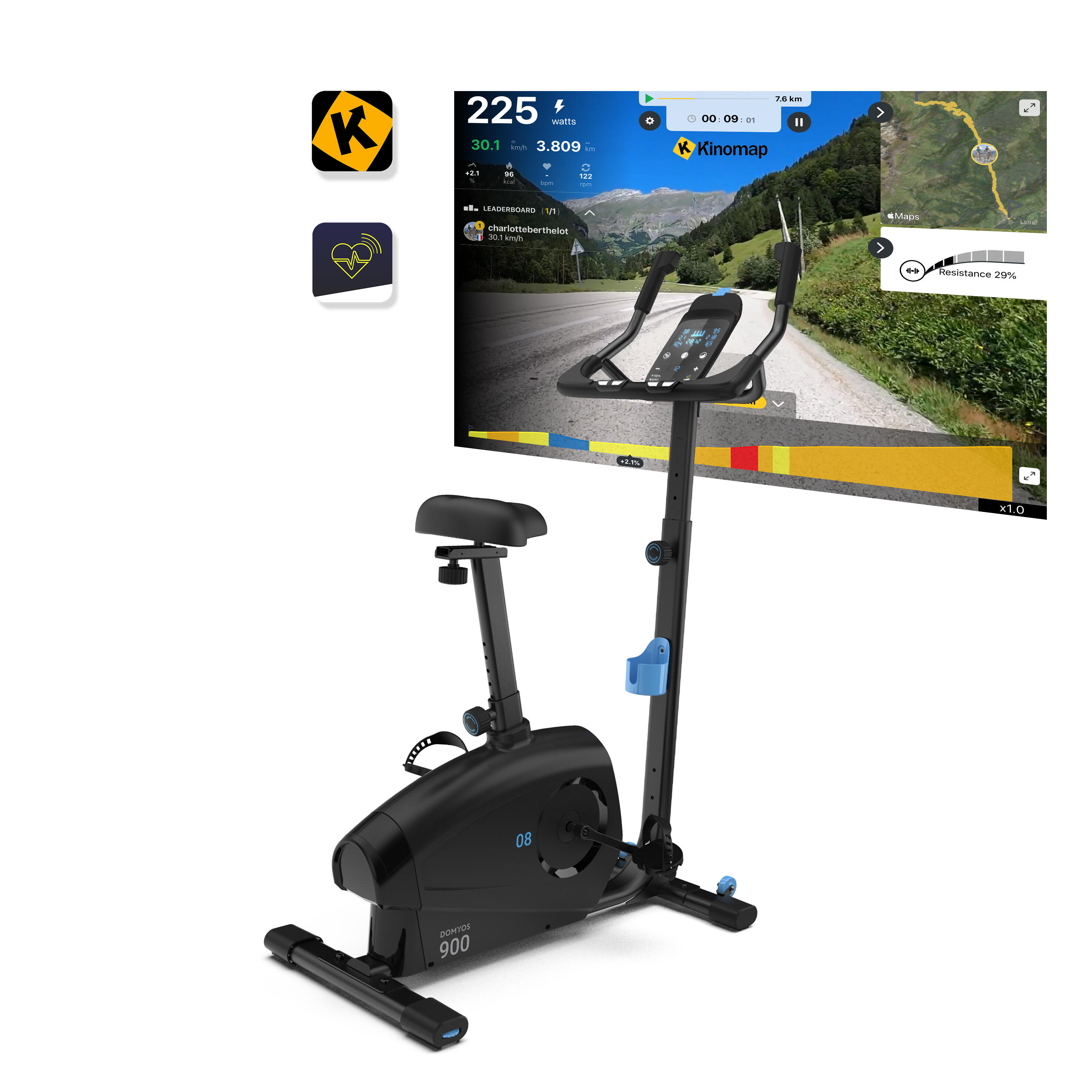 Decathlon Self-Powered Exercise Bike 900 Domyos