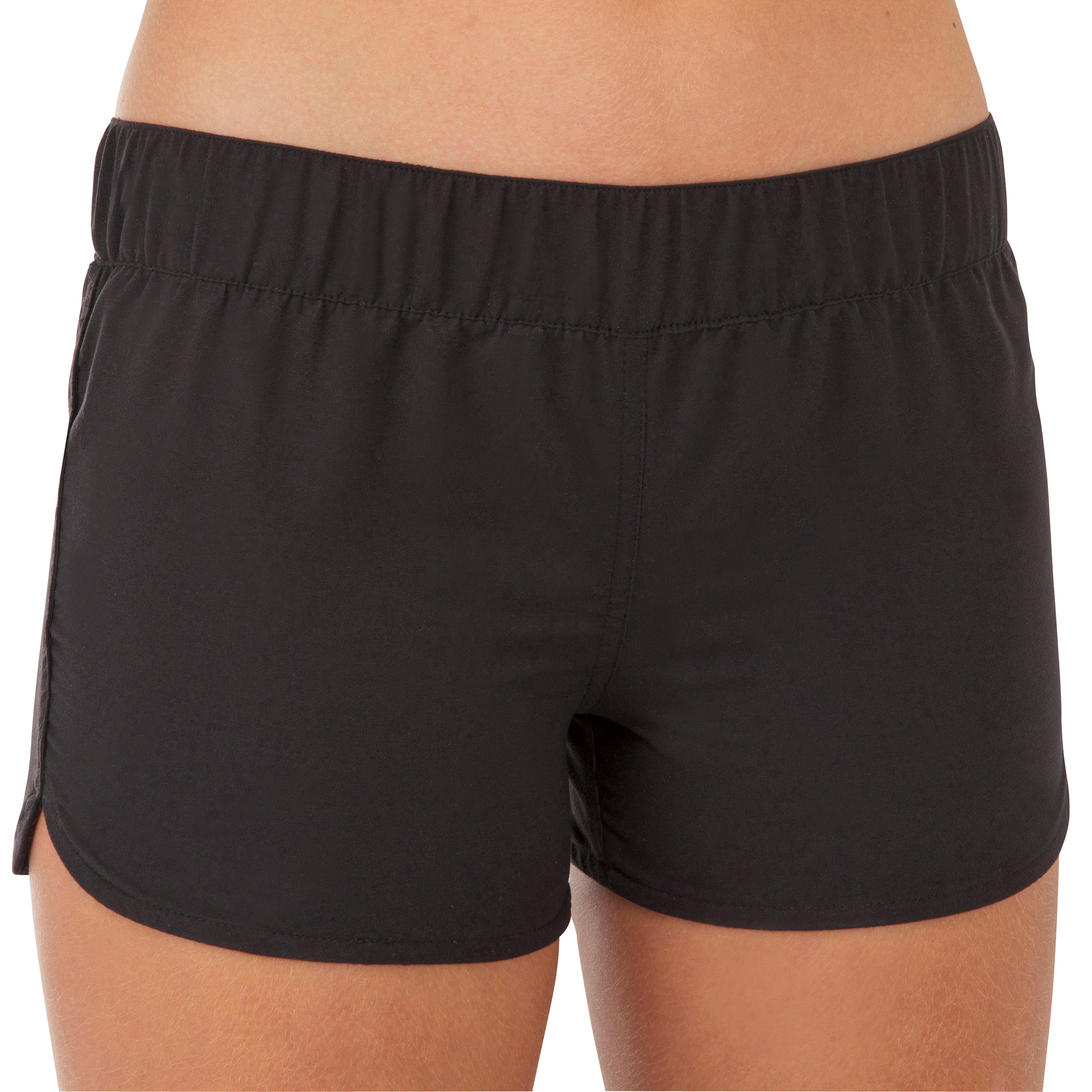 Decathlon Girl'S Surf Swimshorts Kina 100 Black Olaian