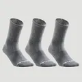 Decathlon High-Cut Sport Socks Artengo Rs500 Tri-Pack - Grey Artengo
