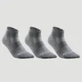 Decathlon Mid-Cut Sport Socks Artengo Rs500 Tri-Pack - Grey Artengo