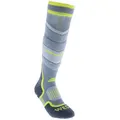 Decathlon Kids’ Ski Socks 300 Grey Neon Yellow Wedze