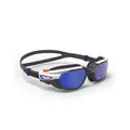 Decathlon Swimming Goggles Spirit Size S Mirror Lenses - White / Black Nabaiji