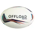 Decathlon R500 Size 4 Rugby Ball - Blue/Red Offload