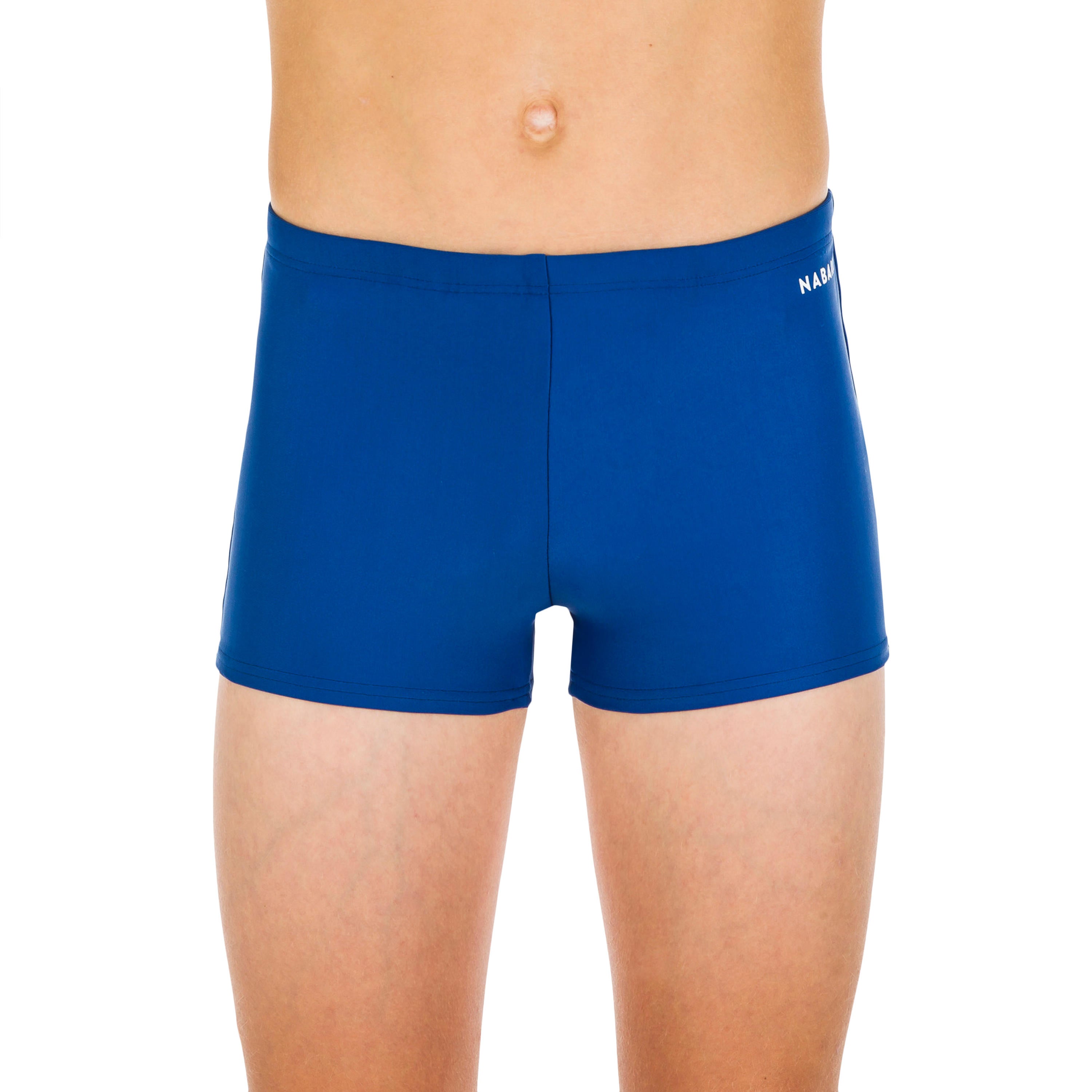 Decathlon Boys Swimming Shorts Nabaiji Boxer 100 Basic - Blue Nabaiji