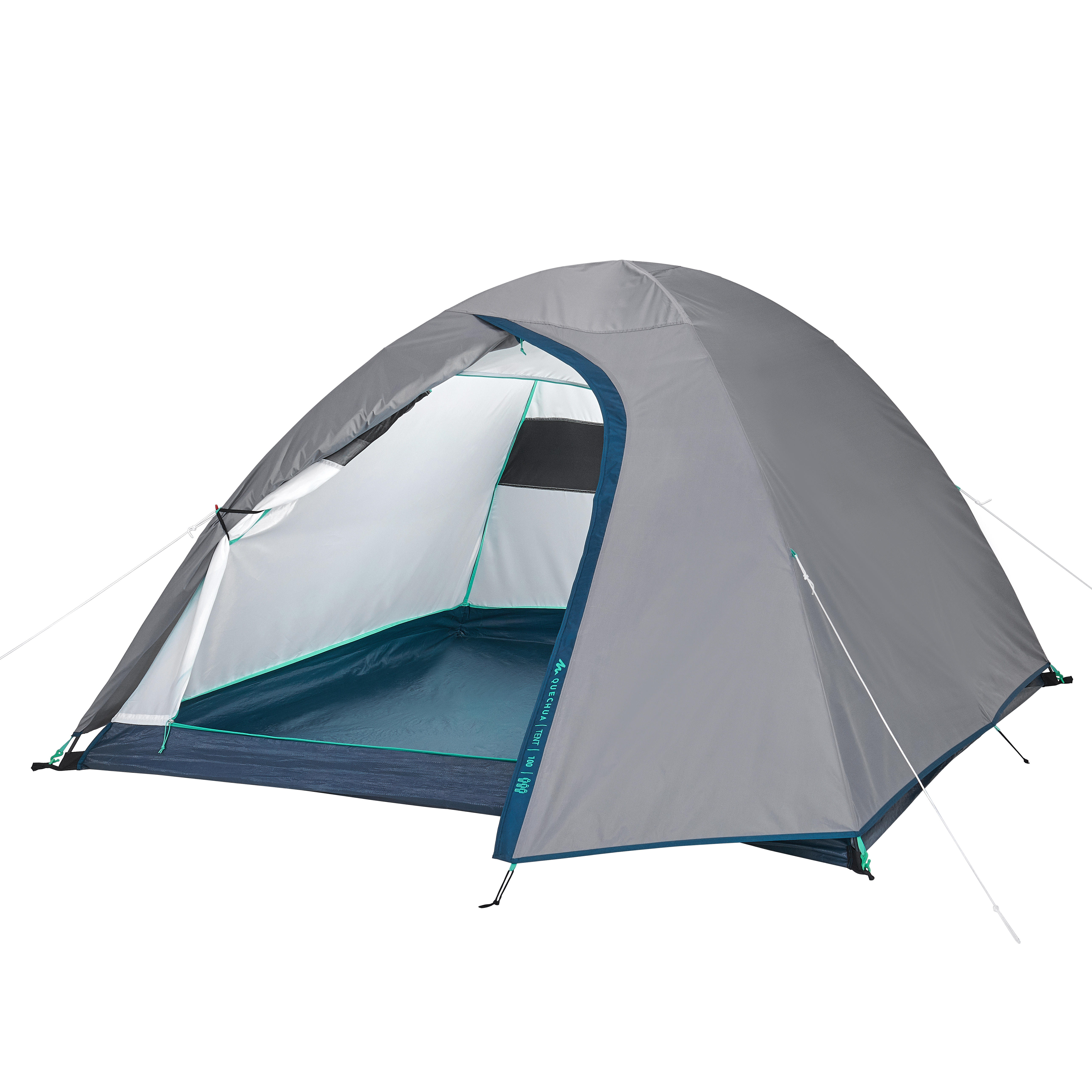 Decathlon Camping Tent Mh100 - Grey - 3 Person Quechua