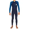 Decathlon Boys Swimming Full Body Swimsuit Nabaiji Comni Swim 100Uv - Blue Nabaiji