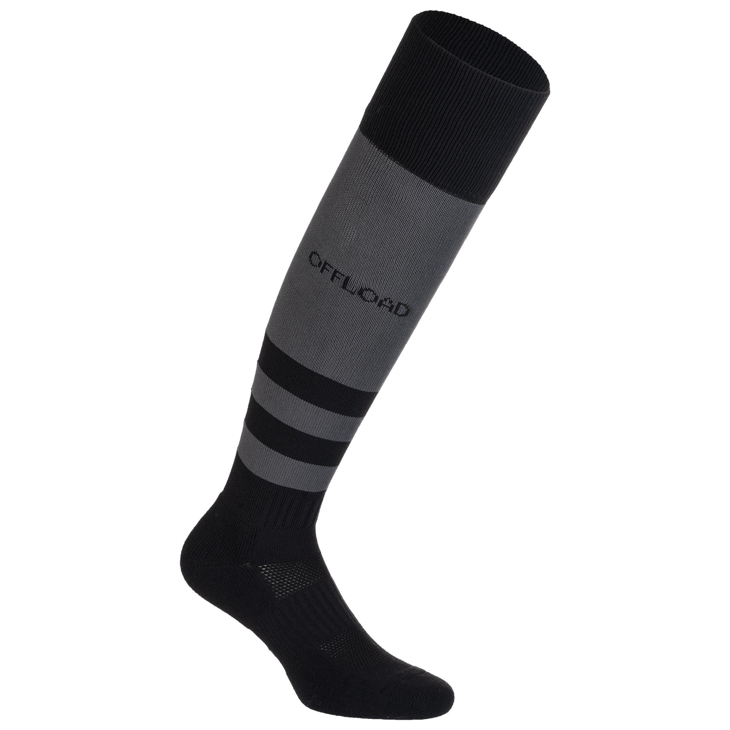 Decathlon Rugby Socks Offload R500 - Black/Grey Offload
