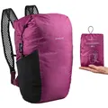Decathlon Compact Waterproof 20 Litre Travel Backpack - Purple Forclaz