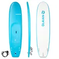 Decathlon Foam Surfboard 100 8'2" Supplied With A Leash And 3 Fins. Olaian