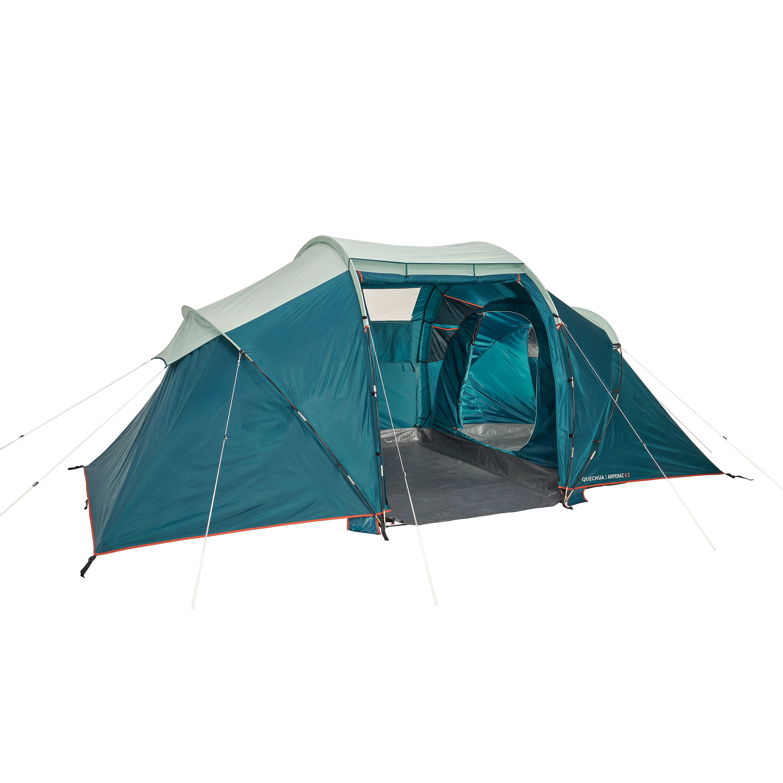 Decathlon Four-Person Camping Tent With Poles Quechua