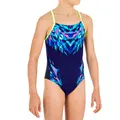Decathlon Girls Swimming One-Piece Swimsuit Nabaiji 1Pg Lexa 900 - Blue Nabaiji