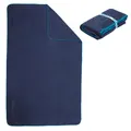 Decathlon Swimming Microfibre Towel Nabaiji Size Xl 110X175 Cm - Striped Dark Blue Nabaiji