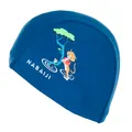 Decathlon Mesh Swim Cap Print Size S Cheetah Dark Blue Nabaiji
