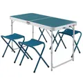 Decathlon Folding Camping Table - 4 Stools - 4 To 6 People Quechua