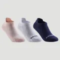 Decathlon Kids Low-Cut Sport Socks Artengo Rs160 Tri-Pack - Pink/White/Navy Artengo