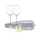 Decathlon Badminton Racket Set Perfly Br190 - Blue/Red Perfly