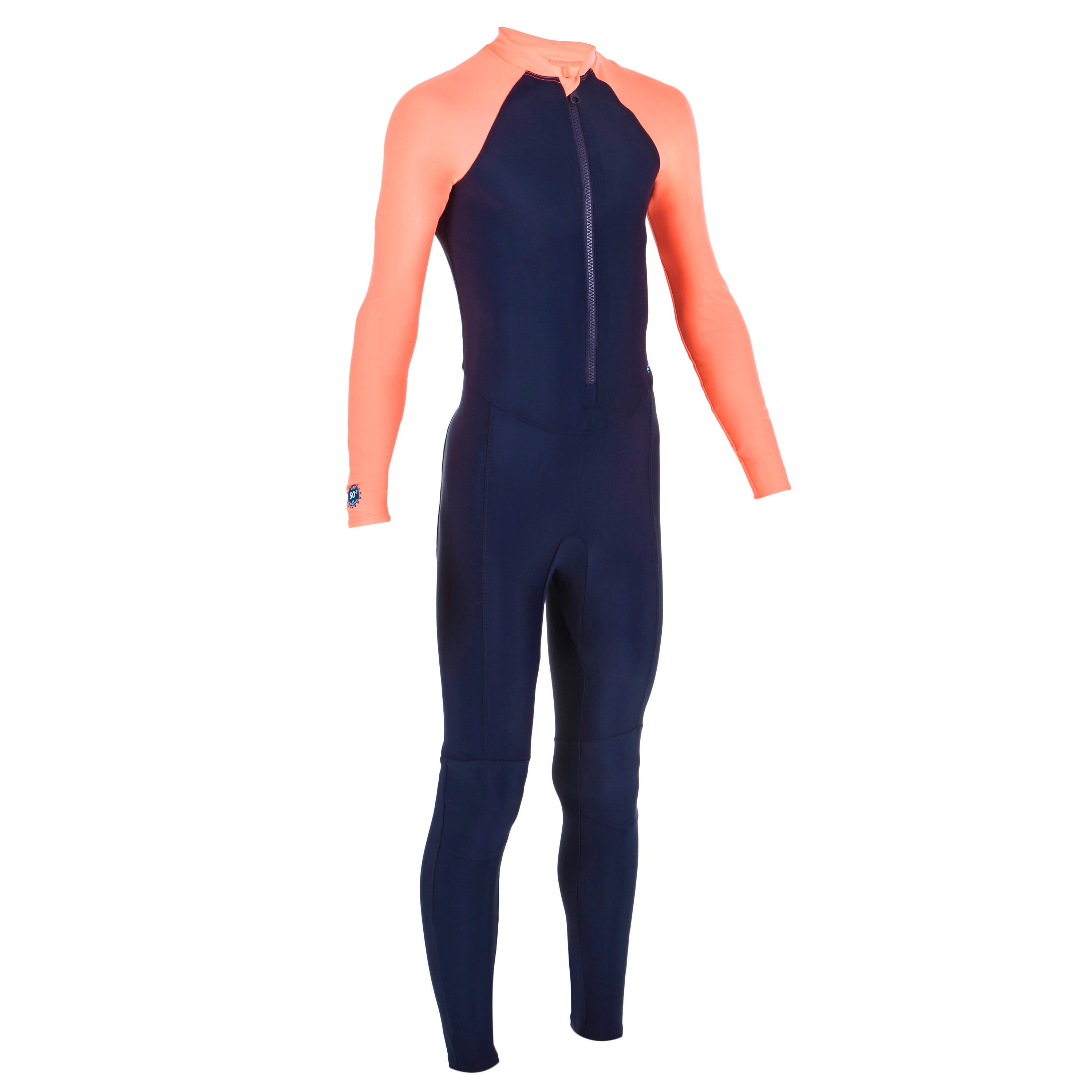 Decathlon Boys Swimming Full Body Swimsuit Nabaiji Comni Swim 100Uv - Coral Nabaiji