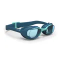 Decathlon Adult Swimming Goggles Clear Lenses Nabaiji Xbase 100 L - Green Nabaiji