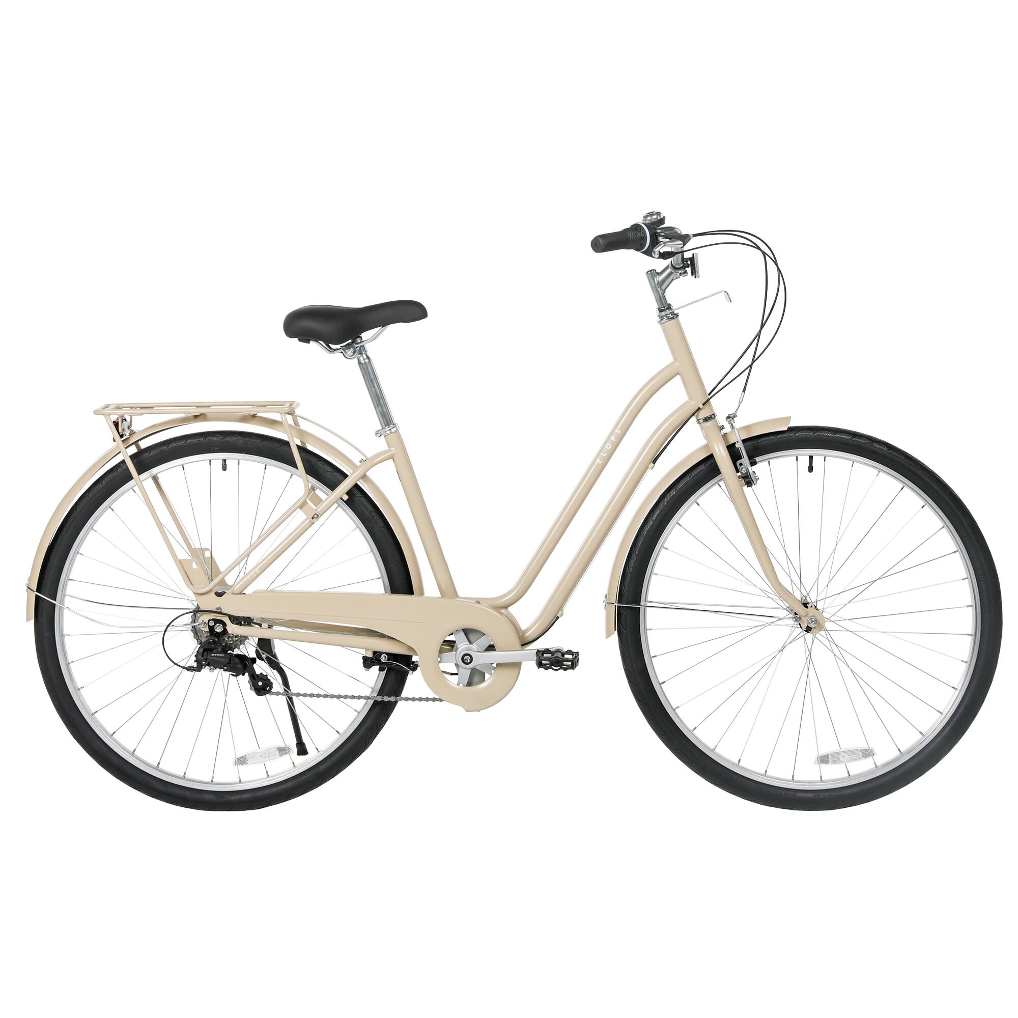 Decathlon Elops 120 Low Frame 6Sp City Bike - Linen Elops