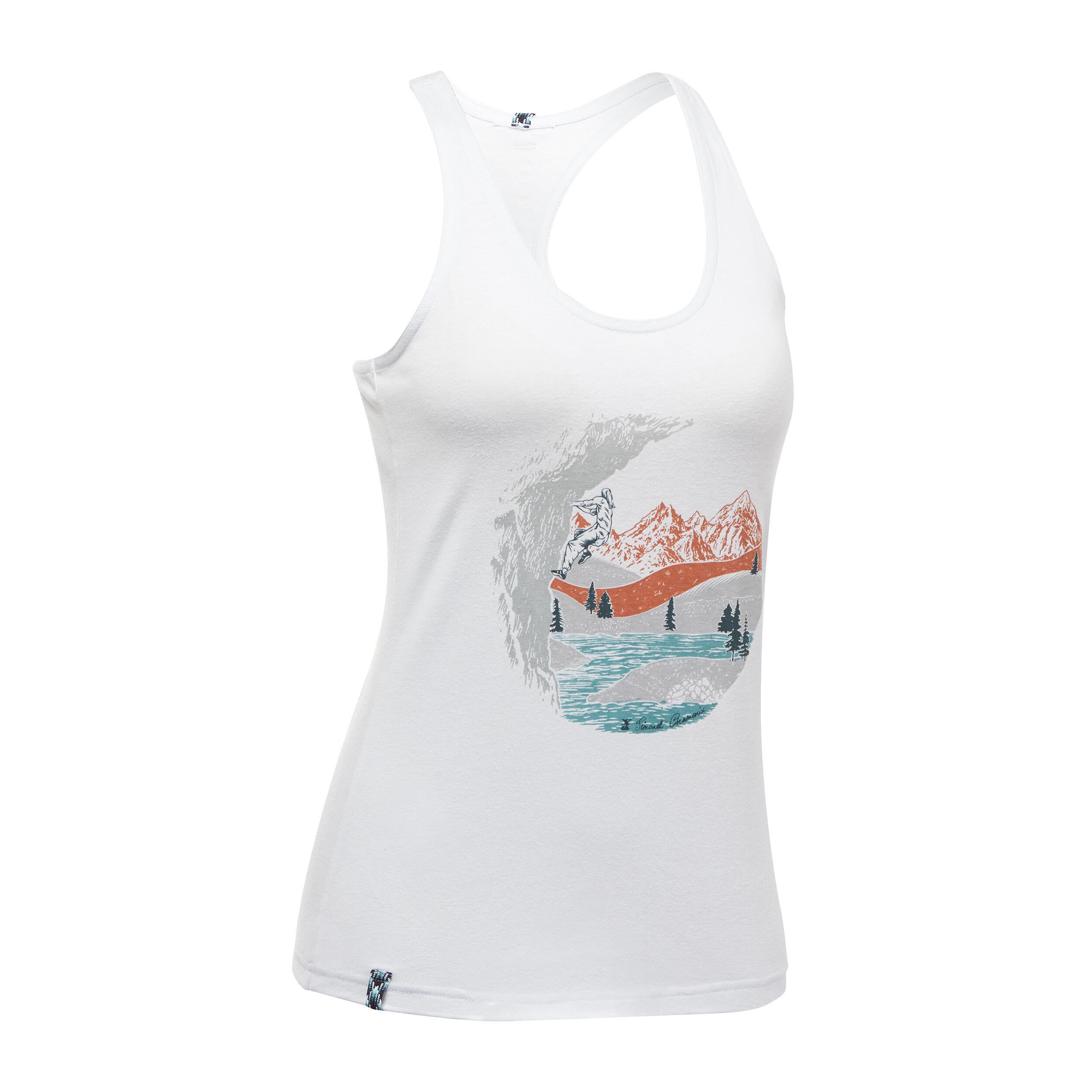 Decathlon Women’S Climbing Tank Top Vertika - Light Grey Simond