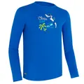 Decathlon Kids’ Surfing Anti-Uv Long-Sleeved Printed Water T-Shirt - Blue Olaian