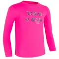 Decathlon Kids’ Surfing Anti-Uv Long-Sleeved Printed Water T-Shirt - Pink Olaian