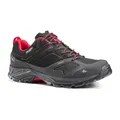 Decathlon Men'S Waterproof Mountain Hiking Shoes - Mh500 - Black/Red Quechua