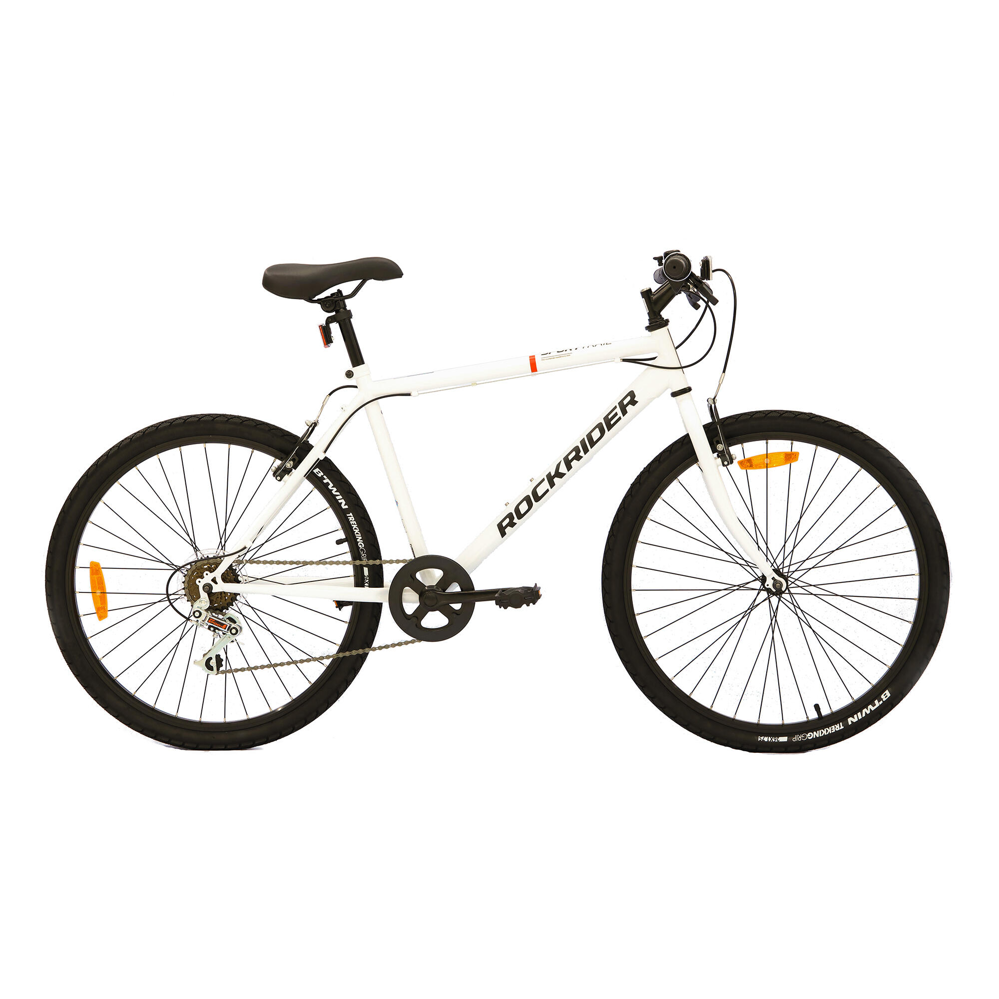 Decathlon Rockrider St 30 26In 6Sp Mountain Bike - White Rockrider