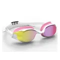 Decathlon Swimming Goggles Bfit Mirrored Lenses Pink /Yellow / White Nabaiji