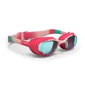 Decathlon Swimming Goggles - Xbase Dye S Clear Lenses - Pink Nabaiji