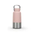 Decathlon Stainless Steel Hiking Flask With Screw Cap Mh100 0.6 L Pink Quechua