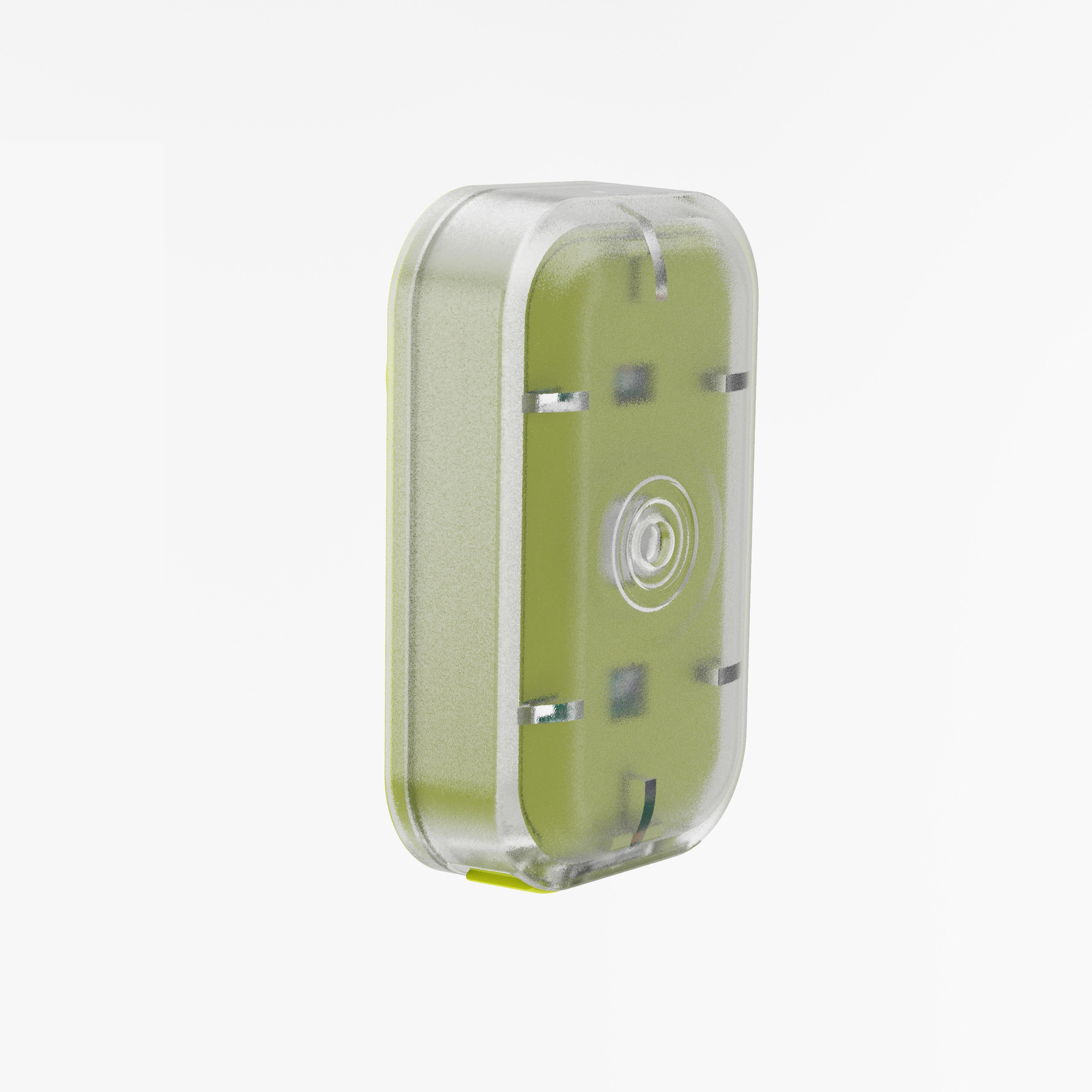 Decathlon Bike Light Elops Clip 500 Front Or Rear Usb - Yellow Elops