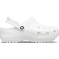 Crocs Women's Classic Platform Clog; White, W5